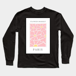 Paris Flower Market Botanical Long Sleeve T-Shirt